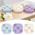 thumbnail image 3 of Hollowed Flower Shape Silicone Air Freshener Holder with Suction Cup for Bathroom and Wardrobe, 3 of 10
