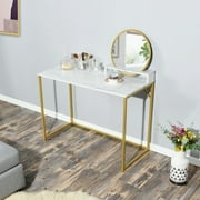 Homy Casa 41.3" Vanity Makeup Dressing Table with Mirror