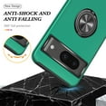 thumbnail image 6 of for Google Pixel 7 Case, 360° Rotatable Ring Holder Kickstand Dual Layer Military-Grade Drop Tested Protection Support Car Holder Mount Magnetic Absorbing Bumper Phone Case, Darkgreen, 6 of 7