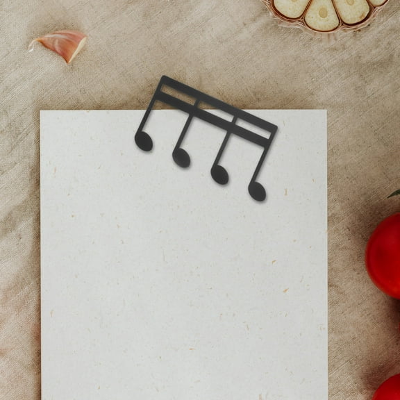 Worgeous Portable Music Holder Clip for Sheet Music Stand Made of Metal Black Color Compact Size