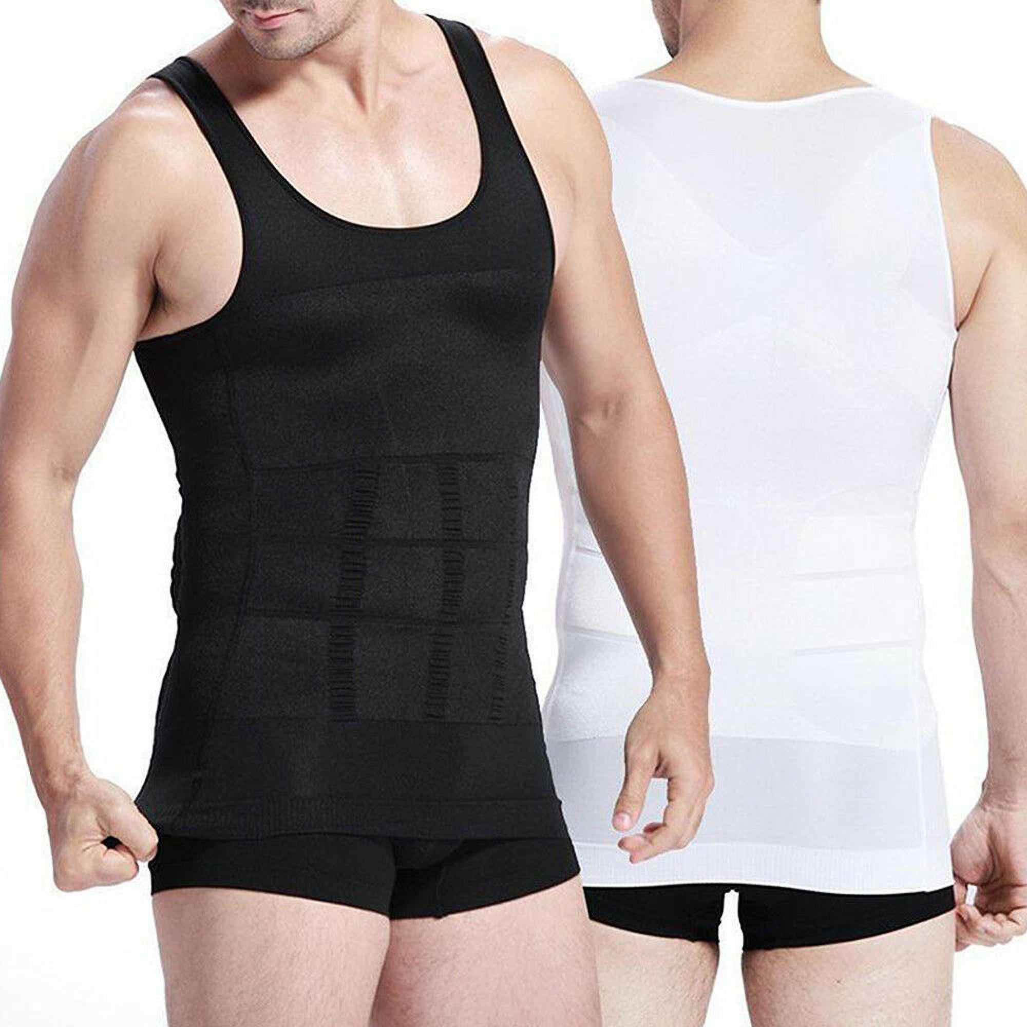 UK Flat Chest Abdominal Tummy Shaper Gym Training Vest Shirt for Men New GS 