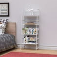 thumbnail image 5 of Fithood WTZ Book Shelf, White Bookshelf, Ladder Bookcase, 4 Tier Tall Book case for Bedroom, Living Room, Office MC-801, 5 of 5