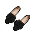 thumbnail image 5 of Busydd Shoes for Women Trendy Square Toe Slip on Shoes Women Casual Solid Color Bow Womens Dress Shoes 5.5, 5 of 9