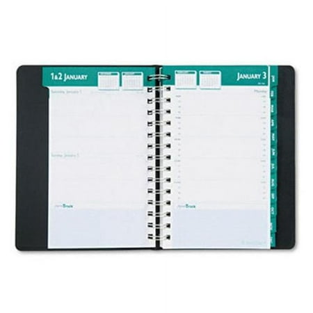 House Of Doolittle 29802 Express Track Daily Appointment Book/Monthly Planner, 5 x 8, Black