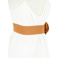 thumbnail image 7 of IQOGKRN Women's Elastic Waist Belt with Bowknot Stretchy Cinch Sash for Dresses Decorative Skirts Brown 62, 7 of 7
