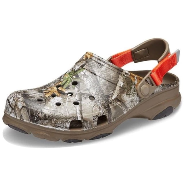 Crocs Classic All Terrain Camo Zuecos con Correa Ajustable Nogal