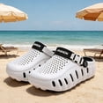 thumbnail image 3 of Unisex Clogs with Arch Support Lightweight Garden Shoes for Women and Men Breathable Non Slip Wide Width Summer Walking Mules White Size 8, 3 of 5