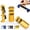 Gold, variant on Stair Gauge For Circular Saw, Aluminum, Hexagonal Lock Layout Tool With Holder And Hook, For Carpentry, Rafter Layout, And Circular Saw Guide