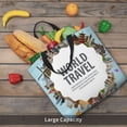 thumbnail image 6 of Xecao World Travel for Tote Bag: spacious with inner pockets, ideal for work, shopping, or travel., 6 of 9