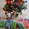 thumbnail image 4 of Orange Color Set of 20pcs Natural Wicker Rattan Table Wedding Party Hanging Balance Decorative Christmas Balls 3cm, 4 of 4