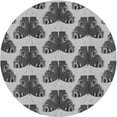 thumbnail image 1 of Ahgly Company Indoor Round Patterned Silver Gray Area Rugs, 7' Round, 1 of 6