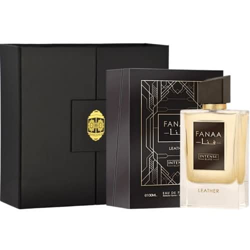 FANAA Leather for Men EDP - Eau De Parfum 100 ML (3.4 Oz) with Magnetic Gift Box Perfect For Gifting By Intense Elite