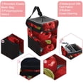 thumbnail image 2 of Fruit Mini Trash Can for Car: Foldable, Leak-Proof with Lid, Hanging Storage Bag - Car Trash Bin, 2 of 6