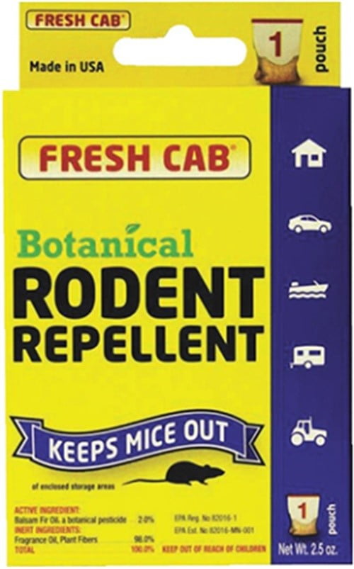 Fresh Cab Botanical Rodent Repellent 5 Scent Pouches EPA Registered 