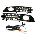 thumbnail image 1 of uds coche que fluye LED DRL luz de señal de giro parachoques delantero parrilla lámpara antiniebla para Audi A4 B6 01-05, 1 of 1