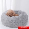 thumbnail image 2 of ¿Cama para gatos, cama para perros esponjosa y lavable? Lugar para dormir para gatos y perros pequeños, 50 cm, cojín de felpa para gatos, cama redonda, color gris claro, 2 of 2