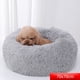 thumbnail image 2 of Cama para gatos Cama para perros mullida y lavable Ø 50 cm Lugar para dormir para gatos y perros pequeños, cojín de felpa para gatos Cama redonda y acogedora gris claro, 2 of 2