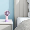 thumbnail image 6 of Yoofe Retro Portable Fan, Mini Personal Handheld and Desktop with Base, 3 Powerful Speed, USB Rechargeable Fan for Travel, Summer, Outdoor, Indoor(Purple), 6 of 8