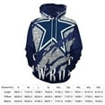 thumbnail image 2 of Football Cowboys 3d Sweatshirts Hoodie Fashion Casual Personality Men's Women Street Hoodie Pullovers Long Sleeve Comfortable Top, 2 of 6