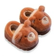thumbnail image 4 of Girls Slippers 3D Animal Memory Foam Comfy Home Warm Shoes Fall Winter Warm Closed Toe Pull On Baby Shoes Brown Sizes 4-4.5 Y, 4 of 4