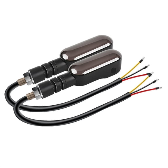 2PCS Motorcycle LED Turn Signal Lamp Color Projection Lamp Waterproof Led Ambient Turning Light Warning Light,1 * Left turn signal 1 * Right turn signal