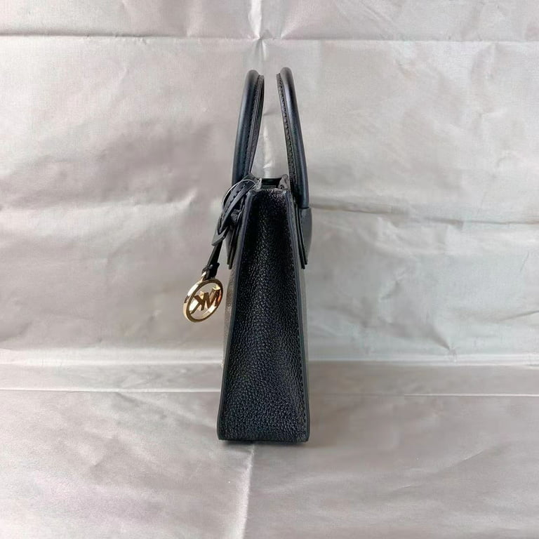 Michael Kors Mercer XS Extra Small Phone Crossbody Bag Leather Black