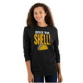 thumbnail image 3 of Give Em Hell Tacos Tuesday Pun Funny Plus Size Long Sleeve Graphic Tee Shirt Brisco Brands 2X, 3 of 5
