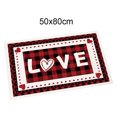 thumbnail image 3 of ruzhgo Valentine's Day Doormat Scene Layout Welcome Doormats Living Room Kitchen Printing Pattern Festival Themed Cushion Floor Rugs Bear pattern 18x30in=45x75cm Letter pattern 20x31.5in=50x80cm, 3 of 6