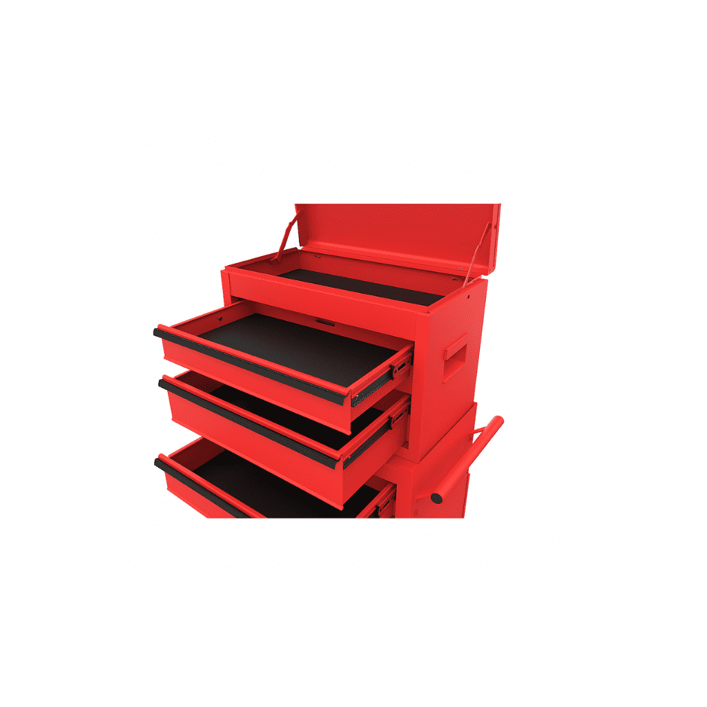 Hyper Tough 20-Inch Heavy Duty Steel Tool Chest, 300 lbs Capacity, Red