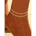 thumbnail image 5 of PERITANG Summer Rope Chain Anklets, Elegant Glitter Zinc Alloy Anklet for Women & s, Jewelry for Beach Party, Daily Clothing Decor, Trendy All-match & Exquisite Jewelry for Birthday Gift, 5 of 8