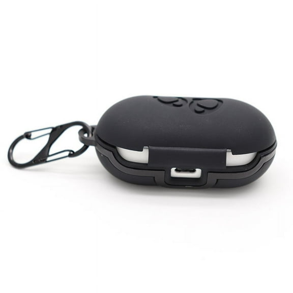 Protective Silicone Case for Galaxy Buds, Galaxy Buds with Carabiner Keychain Compatible with Samsung Galaxy Buds (Black)
