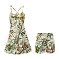 thumbnail image 5 of Psesaysky Athletic Dress for Women Cute Squirrel Print Mini Length Crew Neck Sleeveless Built in Shorts with Pockets Tennis Golf Dress, Size XL, 5 of 5
