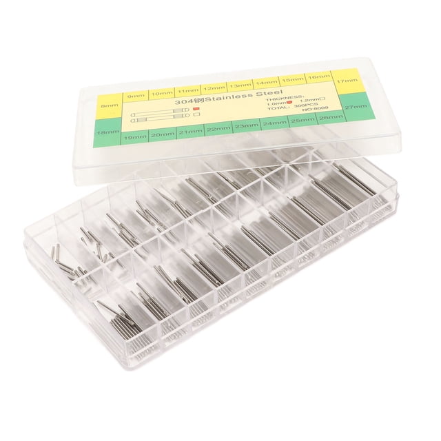 Pasador De Pulsera De Reloj, Barra De Pasador De Correa De Reloj De 1,0 Mm, 20 Tamaños Diferentes, Profesional, Resistente, Duradero Con Caja De Plástico Para Reparación De