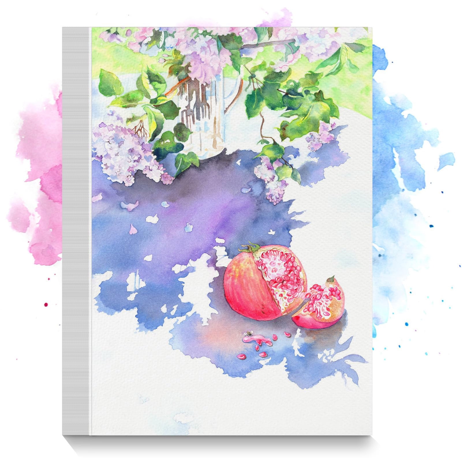 Pnellth 10/20 Sheets Thick Watercolor Paper Kids Students Water Color Paper Bulk Embossed Watercolor Drawing Paint Paper Art Works Supplies