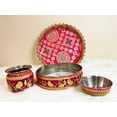 thumbnail image 1 of Indian Festive Pink Karwachauth Thali Set, 1 of 4