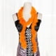 thumbnail image 4 of Bufanda de plumas sexy de lujo de 2 m para mujer, ideal para fiestas de disfraces, despedidas de soltera o cualquier ocasión especial. naranja, 4 of 9