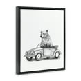 thumbnail image 3 of Stupell Industries Bear in Vintage Vehicle Black Framed Floater Canvas Wall Art design by Rachel Nieman, 21 x 17, 3 of 9