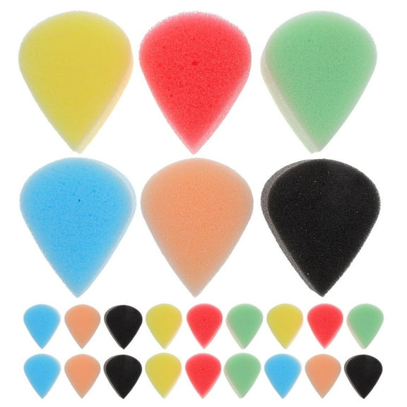 HAMPPLIES Teardrop Shaped Sponge 30Pcs Assorted Color For