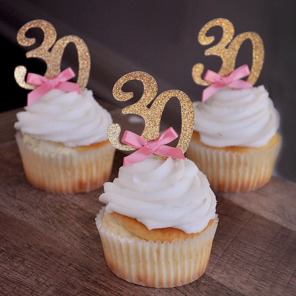 Buy 30th Birthday Cupcake Toppers 12CT. 