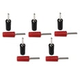 thumbnail image 4 of Plug 5 Set Banana Plug Nickel Plated Brass Pin Straight for Inner Spring Panel Socket J.10001 2mmRed Black, 4 of 7