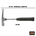 thumbnail image 2 of GreatNeck Steel Brick Hammer with Oversized, Slip-Resistant Hatchet Handle, 20 oz, 2 of 10