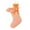 Orange, variant on Plaid Ruffle Christmas Stockings, Vintage Checkered Stocking with Velvet Bow for Fireplace Mantel Decor, Holiday Gift Socks Set for Home, 18in