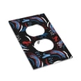 thumbnail image 7 of DouZhe 1-Gang Duplex Outlet Cover, Colorful Brushes Strokes Decorative Wall Plates, 7 of 7