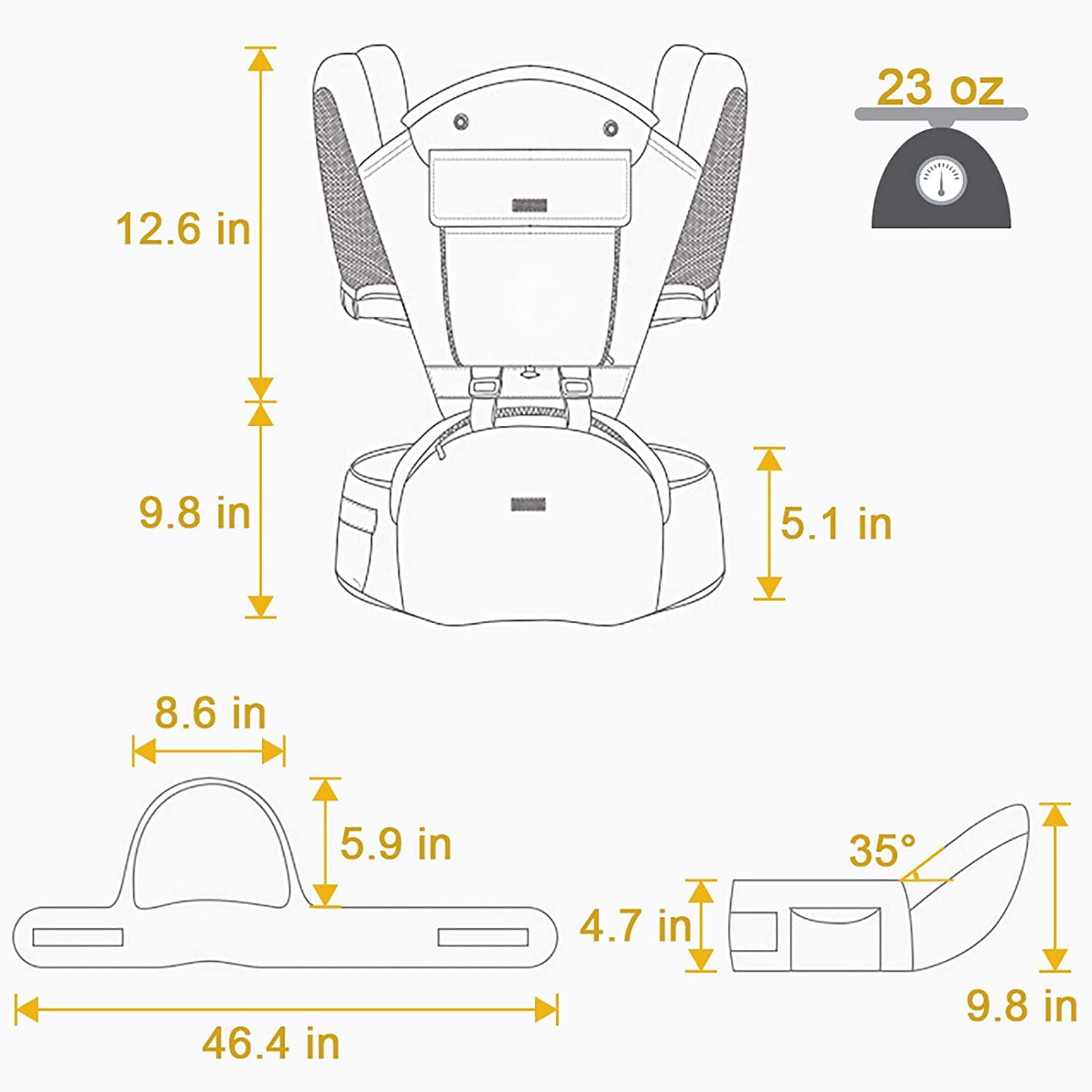 Fruiteam baby best sale carrier