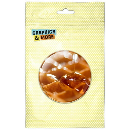 Waffle with Syrup Refrigerator Button Magnet