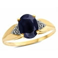 thumbnail image 2 of Star K � Oval 9x7 Genuine Black Sapphire trillion miracle setting wide band Ring, 2 of 9