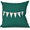 Green, variant on Score! Word Print Outdoor Pillow