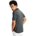 thumbnail image 3 of Hanes Men's Pique Polo Shirt (Big & Tall Sizes Available) Charcoal Heather 4XL, 3 of 4