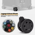 thumbnail image 5 of Replacement Suitcase Wheels, 2.0 inch & 2.5 inch PU, Easy-Install Silent Spinner Wheels, Refresh Your Luggage for Smooth Airport Travel, 5 of 8