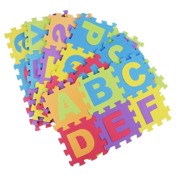 Non 36 Piece ABC Foam Mat Alphabet Number Puzzle Flooring Mat for Walmart